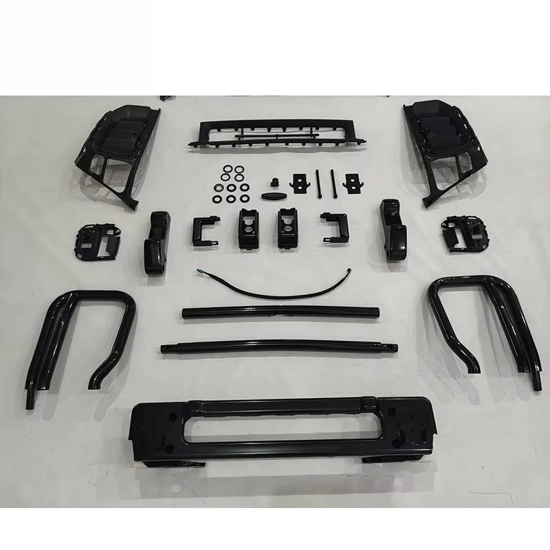 2025 Glossy Black New G Class 1V1 Bull Bar W465 G63 Front Bumper Guard for Car Body Kits BULL BAR WITH BRACKET